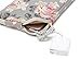 kayond Water-Resistant Canvas 13.3 Inch Laptop Sleeve-White Rose