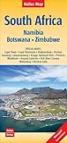 South Africa, Namibia, Bostwana, Zimbabwe Nelles Map 1:2.5M WP (English, French and German Edition) by 