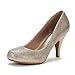 DREAM PAIRS Arpel Women's Formal Evening Dance Rhinestones Classic Low Heel Pumps Shoes New