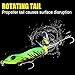 XFISHMAN Topwater-Bass Fishing-Lures 3.5in Bait Floating Rotating Tail Frog Poppers Lure for Bass Pike
