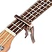 Professional Zinc Alloy Capo for 4-String Ukulele - Soprano & Concert - Lightweight & Rose Gold - Includes 2 Ukulele Picks - BestSounds