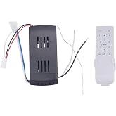 Sfocgoi-DC 24V Motor Driver,Wide-Voltage DC Ceiling Fan Remote Control Kit, Black and White,Not Providing 12 Volts Voltage - only Register 3.5