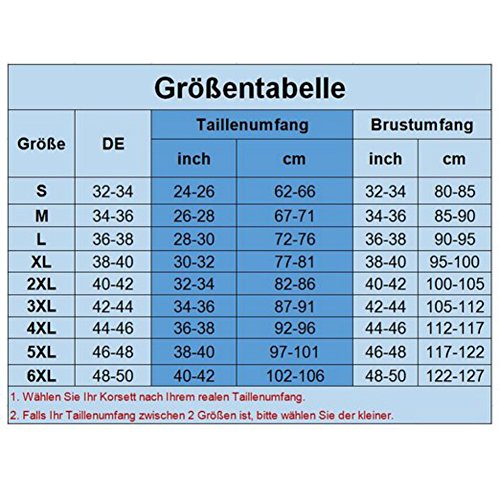 KUOSE Damen Vollbrust Lackleder Korsett Corsagentop Bustier Korsage – Bild 5
