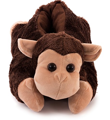 Lazy Paws Adult-Sized Monkey Slippers (Size Medium Only)