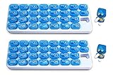 31 Day Monthly Pill Organizer Pods - 2 Pack