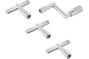 EASTYGOLD Drum Key Drummer Tuning Key with Continuous Motion Speed Standard Drum Tuner Wrench Tool Replacement Parts Accessories Metal 4 Pack