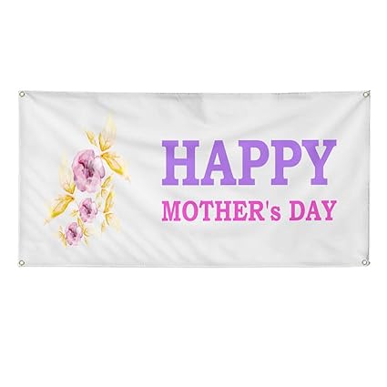 Amazon Com Vinyl Banner Sign Happy Mother S Day Style T Outdoor
