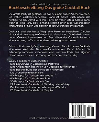 Das große Cocktail Buch: Klassische und Moderne Cocktail Rezepte für jeden Anlass inkl. Vodka, Whiskey, Gin u.v.m. – Bild 2