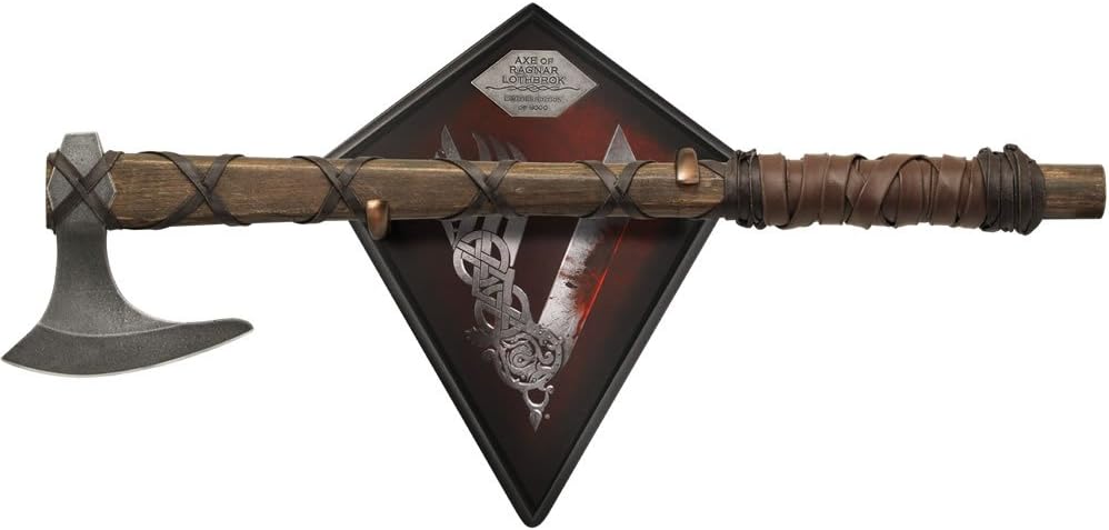 Vikings - Axe of Ragnar Lothbrok - Standard Edition + a Fallkniven Diamond Stone File Knife Sharpener