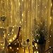 ZSTBT DM-300LW/1 300LED 9.84ft9.84ft/3m3m Window Curtain Lights for Party Wedding Home Patio Lawn Garden (Warm White)