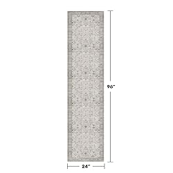 Light Gray Washable 2x8 Hallway Runners, Kitchen