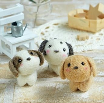 フェルト手芸スターターセット付き ねこのお友だちフェルトマスコット手作りキットセット 羊毛フェルトで作る猫のぬいぐるみ 自由研究 ウェルカムドール 白猫 黒猫 トラ猫 Exuconsulting Ch