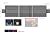 Mytee Products Vinyl Flatbed Tarp Heavy Duty 18oz 3 Pc Lumber Tarp (8' Drop) - Black