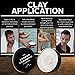 The London Grooming Company Men's Hair Clay - Firm Matte Styling with All-Day Hold | Easy Rinse-Out Formula | 3.4 Fl Oz (100ml)