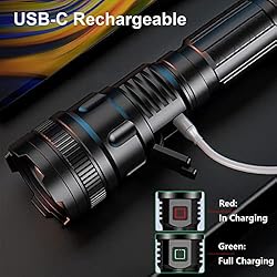 TIMTOME Rechargeable Flashlight, LED High Lumens