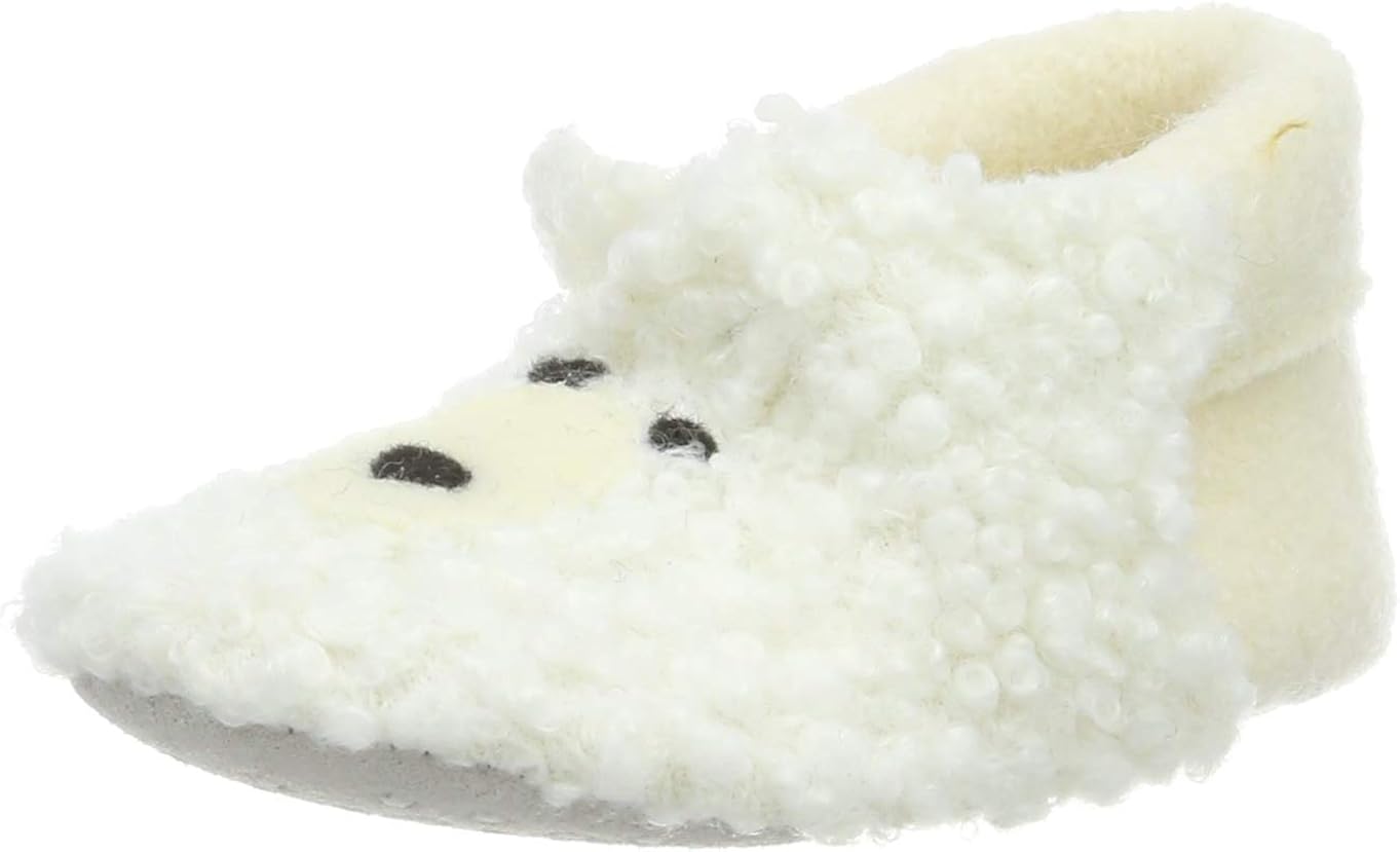 Living Kitzbühel Boy's Unisex Kids Newborn Polar Bear Baby Shoes, White 0100, 3.5/4.5 UK Child