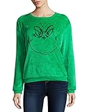 Dr Seuss The Grinch Junior's Minky Fleece Plush Pullover Sweater