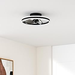 VOLISUN Low Profile Ceiling Fans with Lights and