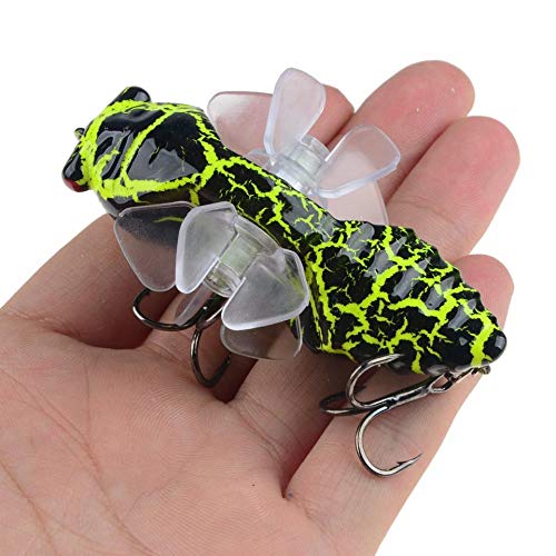 xiangen Seawater Fishing Bait Squid 3D Fish Fishing Bait Bionic Bait Plastic Hard Bait Tractor Rotating Pencil Minor Fishing Gear (2Pcs) 7.5Cm/15.5G