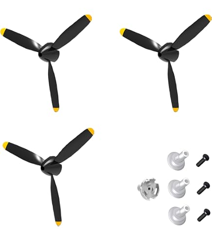 Hélice 3 Pales E-Flite 10x7 CCW Avec Adaptateur Vert - Réf. P10073BCC