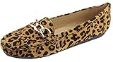 Bella Marie Women's Sueded Slip On Moccasin Loafer