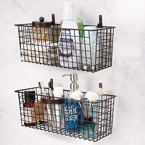 3 Set [Extra Large] Hanging Wall Basket for Storage, Wall Mount Sturdy