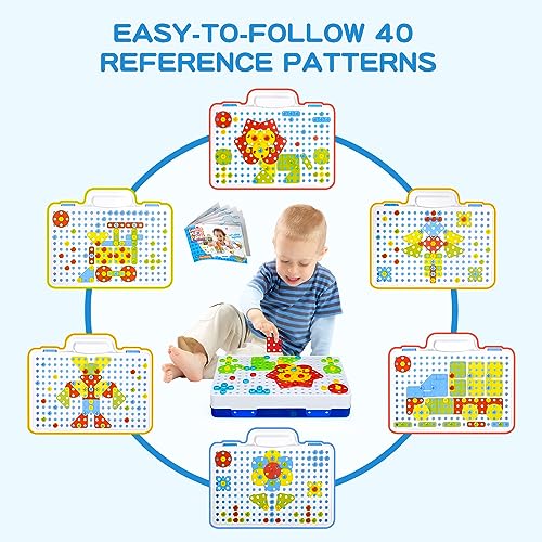SHAWE 3D Take Apart Toy for 3 4 5 6 Years Old Boys Girls Gifts – Creative Construction Toys Kit – Puzzles Assembly DIY Play Set with Storage Box