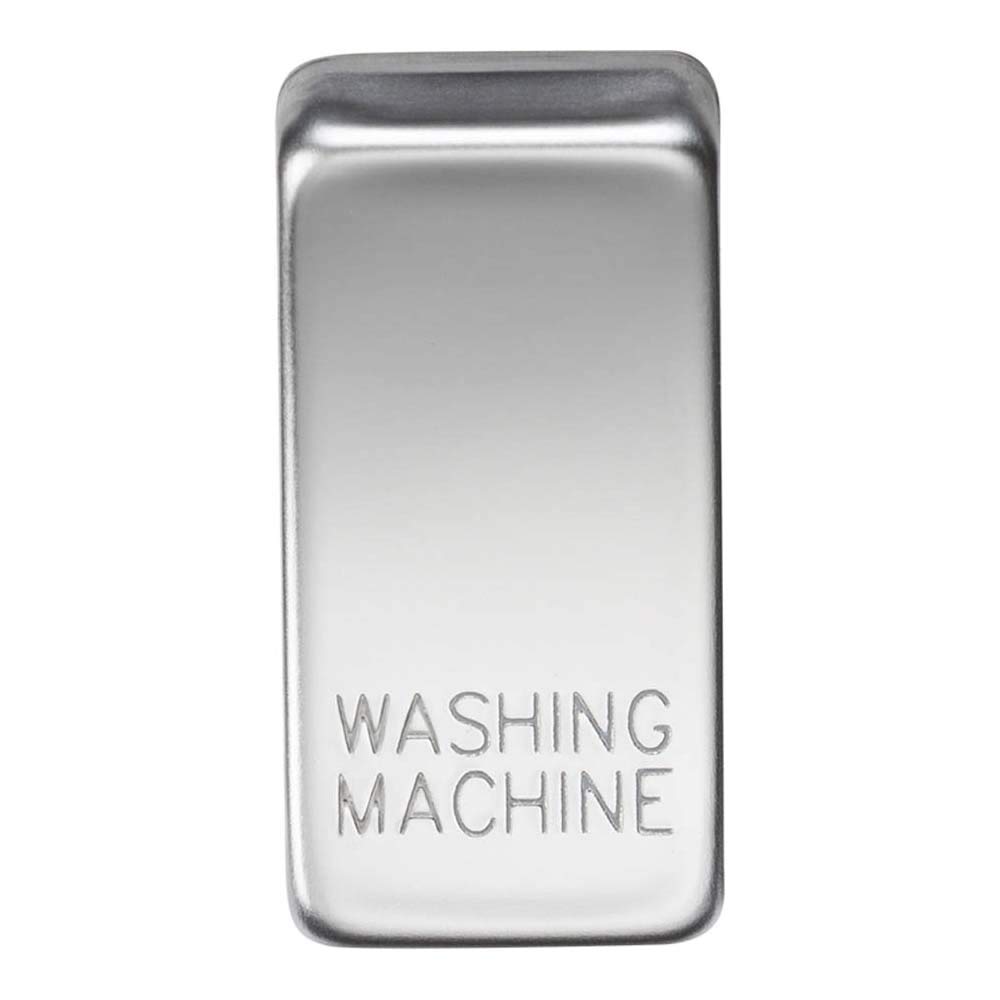 Switch Cover"Marked Washing Machine" - Polished Chrome