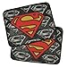 4 Piece Superman Super Hero Carpet Floor Mats - Warner Brothers Licensed Full Mat Set for Car Truck SUV - All Weather Protection