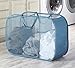 Whitmor Pop & Fold Laundry Sorter, Berry Blue