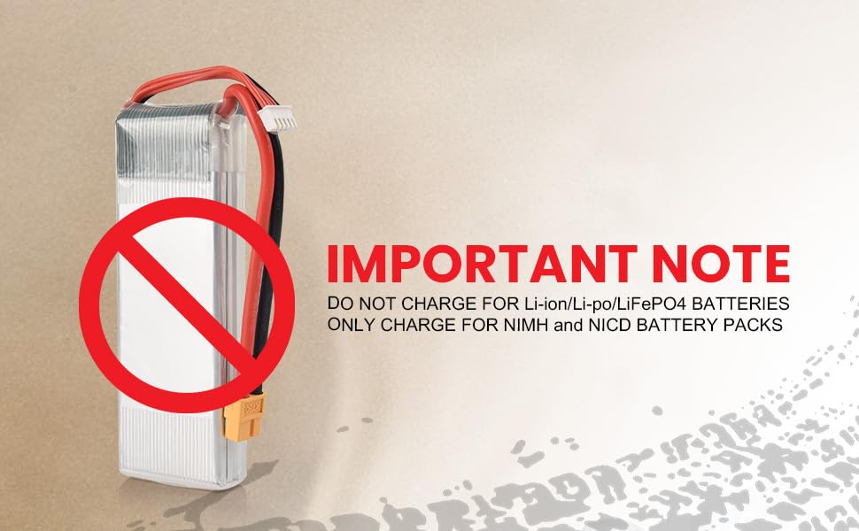 RC Battery Charger for 4.8V 7.2V 8.4V 9.6V NiMH/NiCD Battery Pack, RC Car Charger for Traxxas Battery 2.4V-12V Battery Pack, 2-10