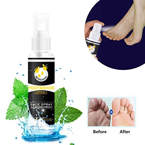 Athletes Foot and Shoe Spray Natural Shoe Deodorizer and Foot Deodoriser Spray – Odour Eliminator with Essential Oils and Tea Tree, Foot & Shoe Deodorizer Spray 100ml (100ml)