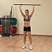 Body-Solid Rubber Padded Weighted Bar - Stretching Weight Exercise Bars for Physical Therapy, Body Toning, Aerobics, Yoga, Pilates