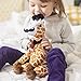 Fancy Giraffe Plush Stuffed Animals: Cute & Funny Small Plushie Toy Animal with Mustache, Monocle & Bowtie for Babies, Children or Adults - Party Gift or Bedtime Toys for Boys & Girls - 14 Inches Tall