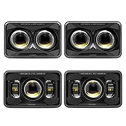 COWONE DOT Approved 60W 4x6 LED Headlights