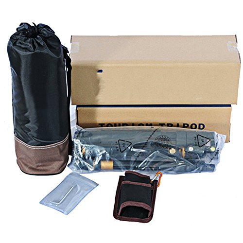 PhotoTrust Professional Portable Aluminium Tripod, Monopod & Ball Head 10 lb Load Capacity Compatible with Canon, Nikon, Pentax, Sony DSLR Camera