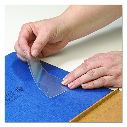 Smead Self-Adhesive Poly Pocket, Business Card Size, Clear, 100 per Box (68123) - Thumbnail 4