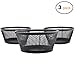 MaxGear Paper Clip Holder, 3 Pack Premium Metal Mesh Paper Clip Dispenser for Desk, Office Binder Clips Organizer, Black Desktop PaperClip Holders for School, Home