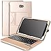 IVSO Samsung Galaxy Tab A 10.1 Keyboard case - Ultra-Thin PU Leather DETACHABLE Bluetooth Keyboard Stand Case / Cover for Samsung Galaxy Tab A SM-T580N/T585N 10.1-inch 2016 Tablet(Gold)