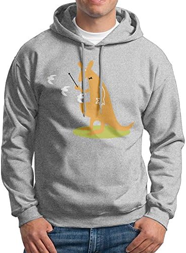 Shuiquwe Kangaroo Who Turns Magic Men's Sports Hoodies S Ash
