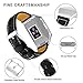 Hotodeal Band Compatible Fitbit Ionic Genuine Leather Bands, Classic Leather Replacement Accessory Strap Smart Watch, Women Men Small Large Black