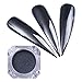BORN PRETTY 2 Bottles Nail Iridescent Powder Rose Gold and Black Pearl Mirror Pigment Glitter manicuring Makeup Decoration Kit