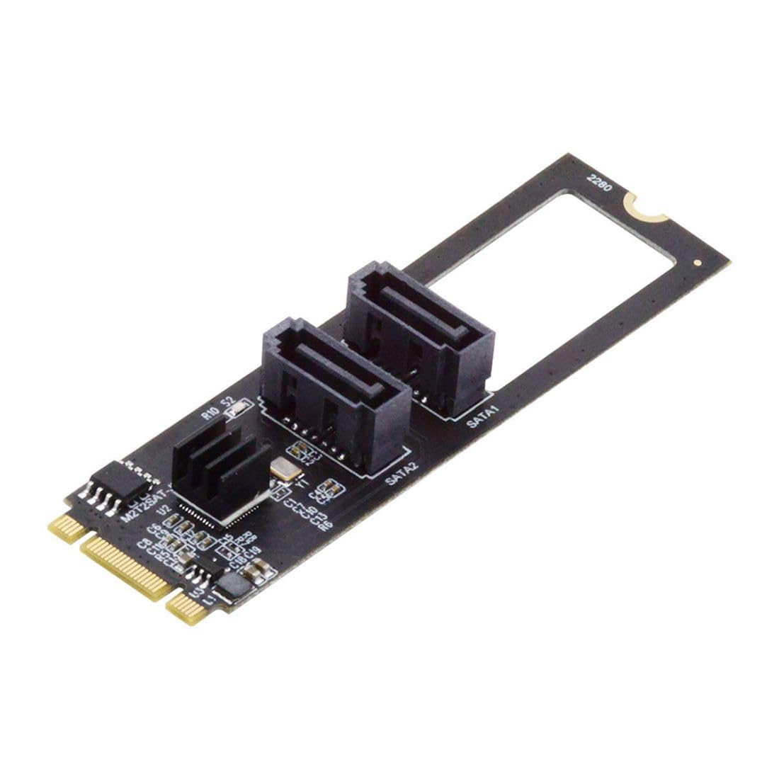 ChenYang M.2 NGFF Key B+M to SATA 3.0 6Gbps Adapter Converter Hard Drive Extension Card JMB582 2280