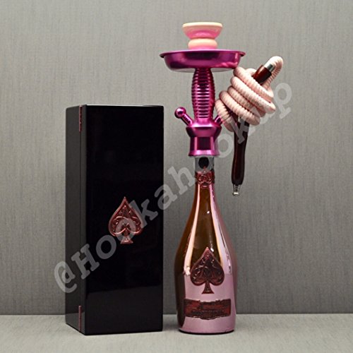 Armand de brignac ace of spades rose .750l bottle hooka…
