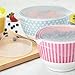 Cake Boss Countertop Accessories 3-Piece Silicone Lid Set, Clear