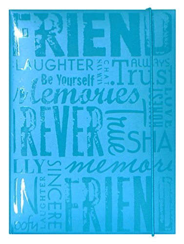 Mcs 100 pocket big max embossed friends album, teal (823360)