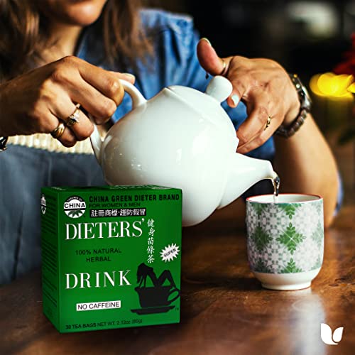 China Green Dieters Tea by Uncle Lee Detox Tea With Senna Laxative, Constipation Relief For