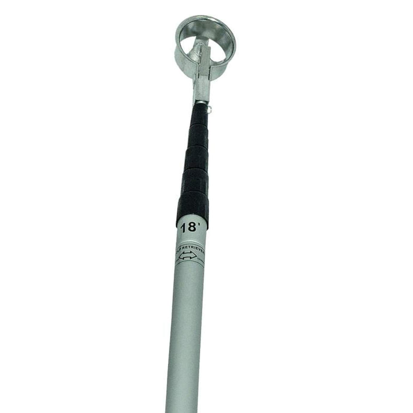 Longridge Extendable Golf Ball Retriever Metal Cup, 18ft Extendable Length