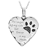 Paw Prints Forever in My Heart Necklace