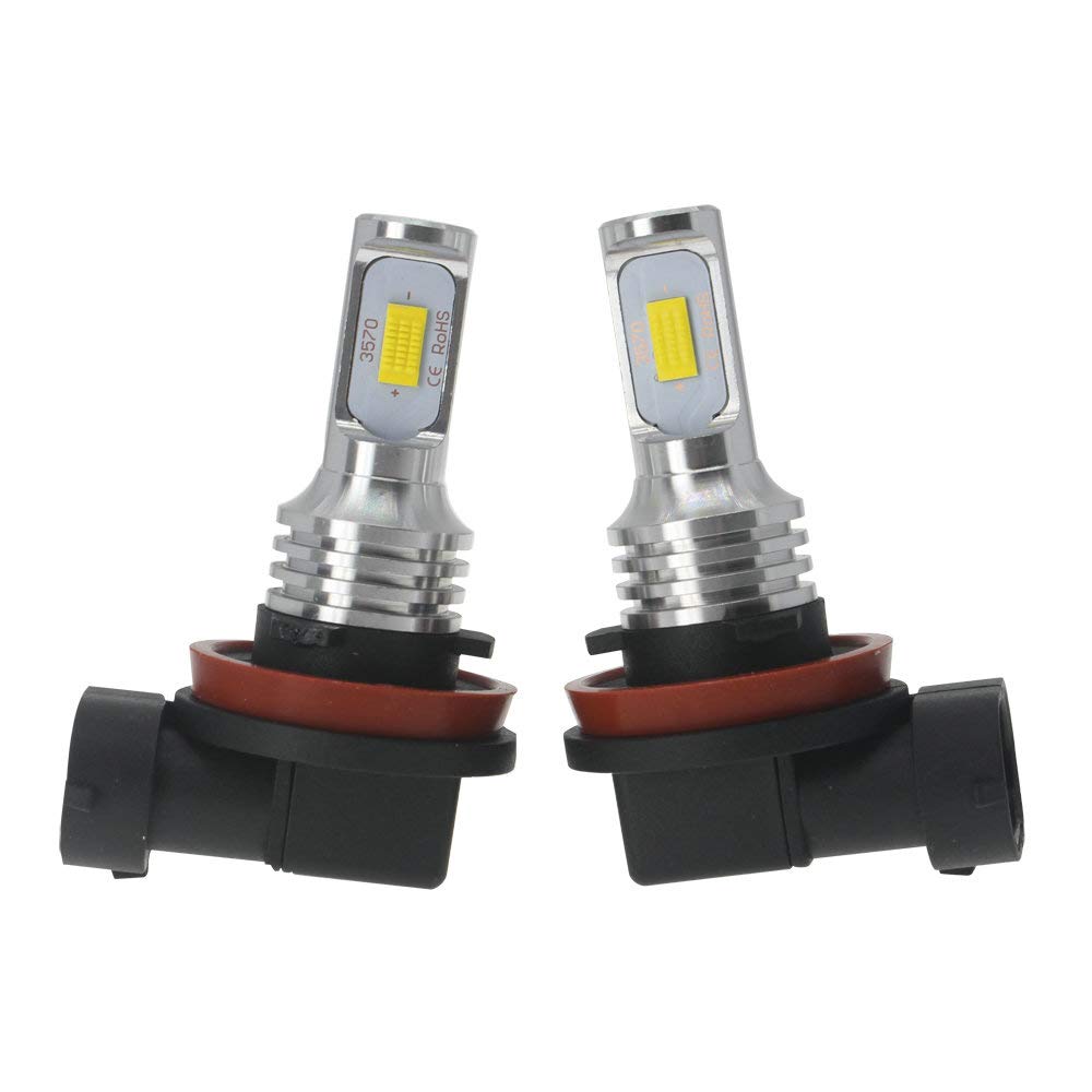 DODOFUN H8 H9 H11 H16JP LED Fog Light Bulbs Yellow Super Bright Replacement Kit 3000K Amber Color (Pack of 2)